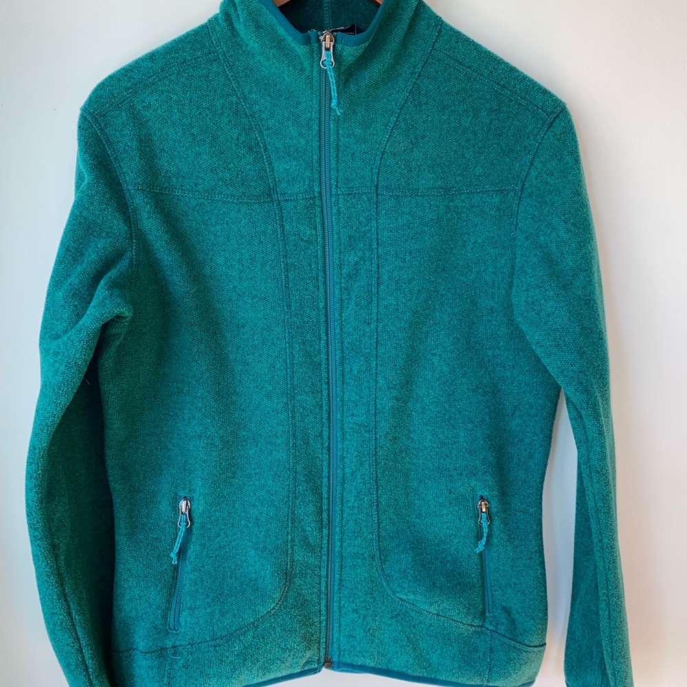 West Marine women’s full zip sweater fleece Teal Jacket M
